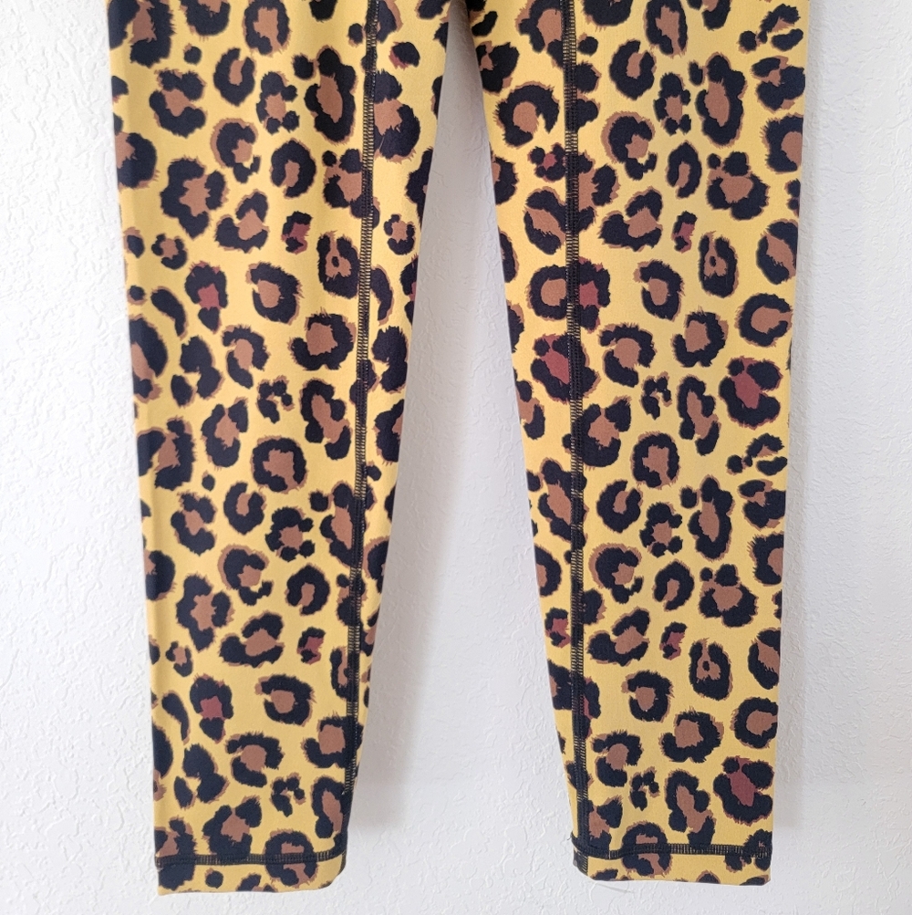 ADAM SELMAN SPORT Bonded Active Legging In Honey Leopard S. - Picture 5 of 9